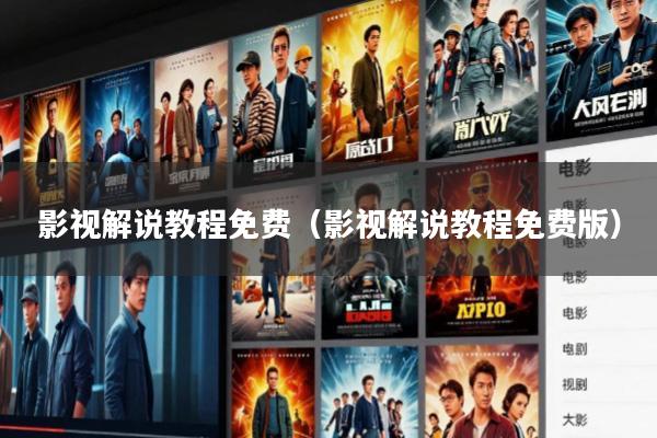 影视解说教程免费(影视解说教程免费版)