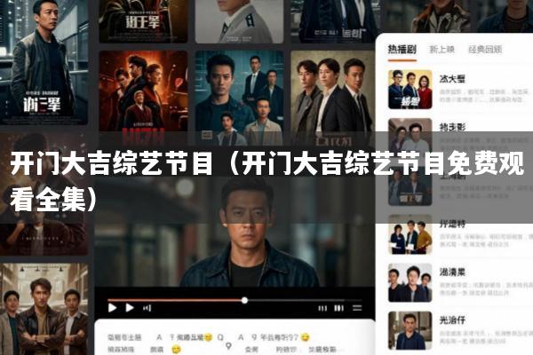 开门大吉综艺节目(开门大吉综艺节目免费观看全集)