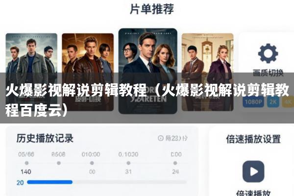 火爆影视解说剪辑教程（火爆影视解说剪辑教程百度云）